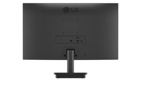 LG 24BA400-B Monitor hátulnézetben talpon.