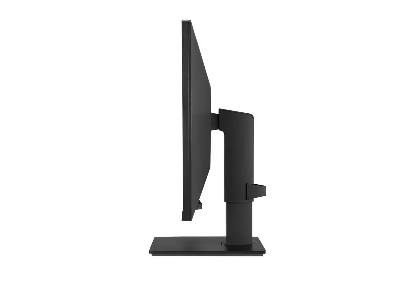 LG 24BL650C-B Monitor oldalnézetben, talpra szerelve.