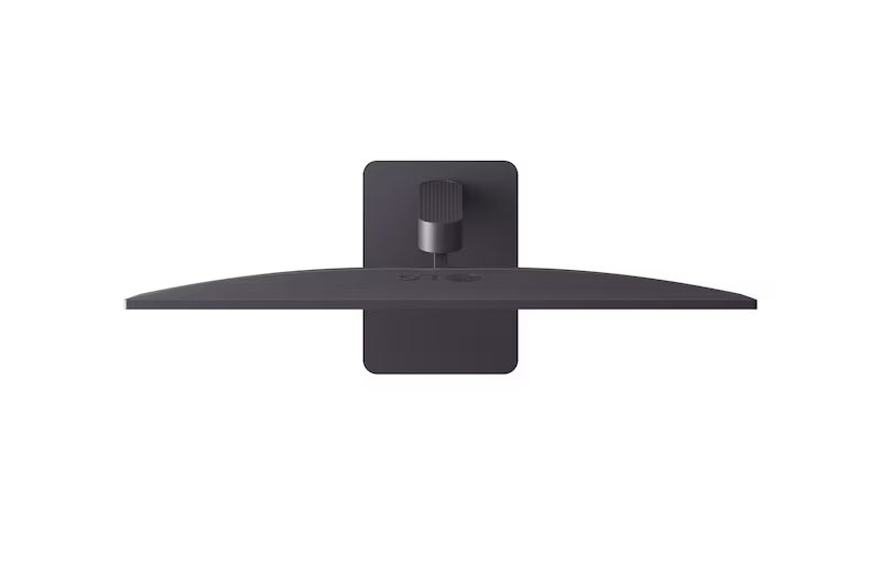 LG 24G411U-B Monitor felülnézetben talpon.