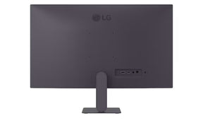 LG 24G411U-B Monitor hátulnézetben talpon.