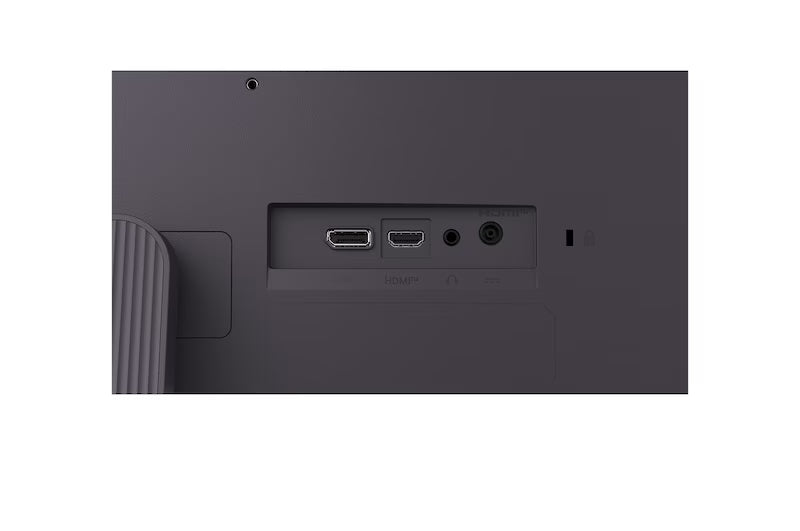 LG 24U411A-B Monitor hátlapi csatlakozói, portjai.