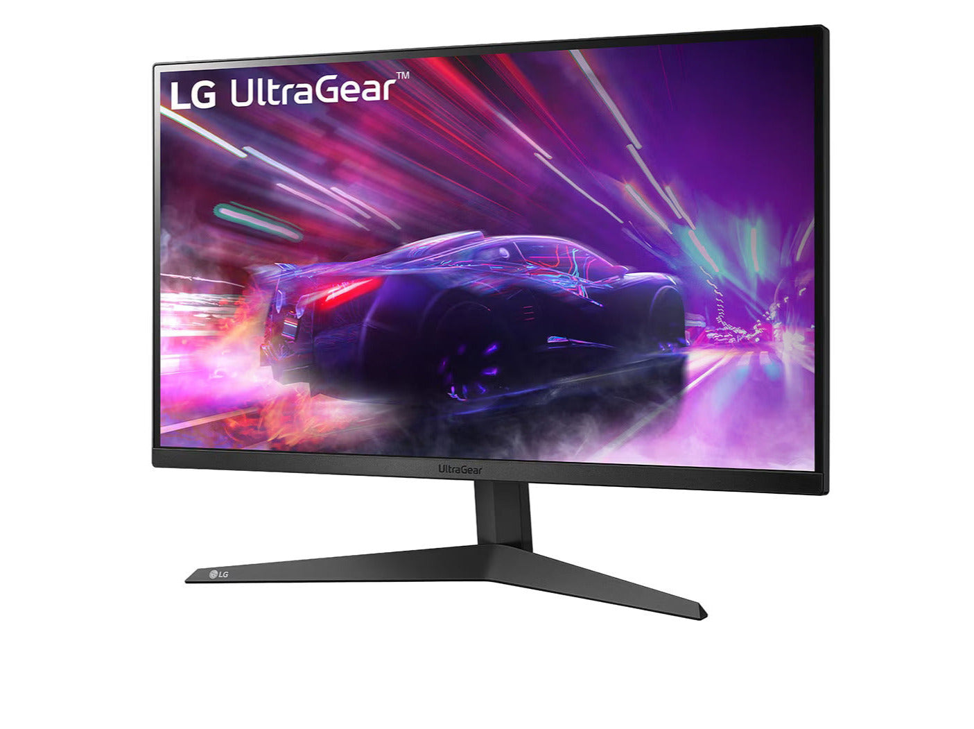 LG 24" UltraGear FHD 144Hz 1ms VA Paneles Gamer Monitor előlnézet enyhén balra fordítva, 24GQ50F-B