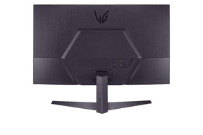 LG 24GS50F Monitor hátulnézetben, talpon.