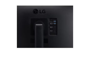LG 24QP750 Monitor hátlapi csatlakozói, portjai.