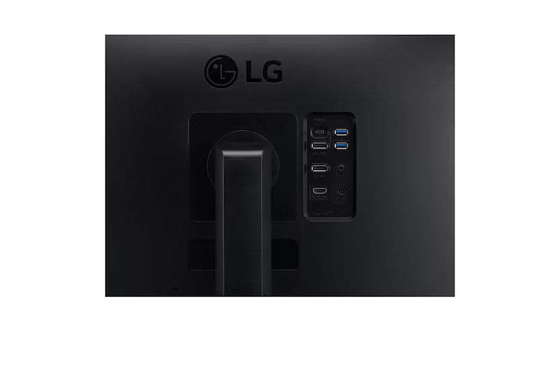 LG 24QP750 Monitor hátlapi csatlakozói, portjai.