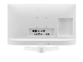 LG 24TN510S-WZ Smart TV Monitor hátulnézetben, talpon. 