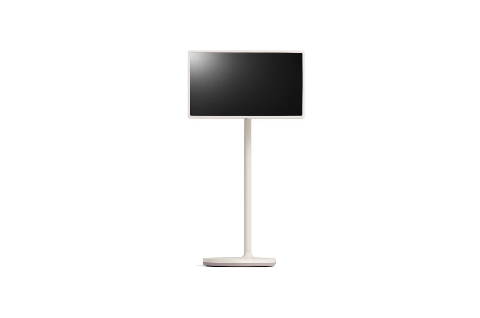 LG 27ART10AKPL Monitor előlnézetben, állványon.