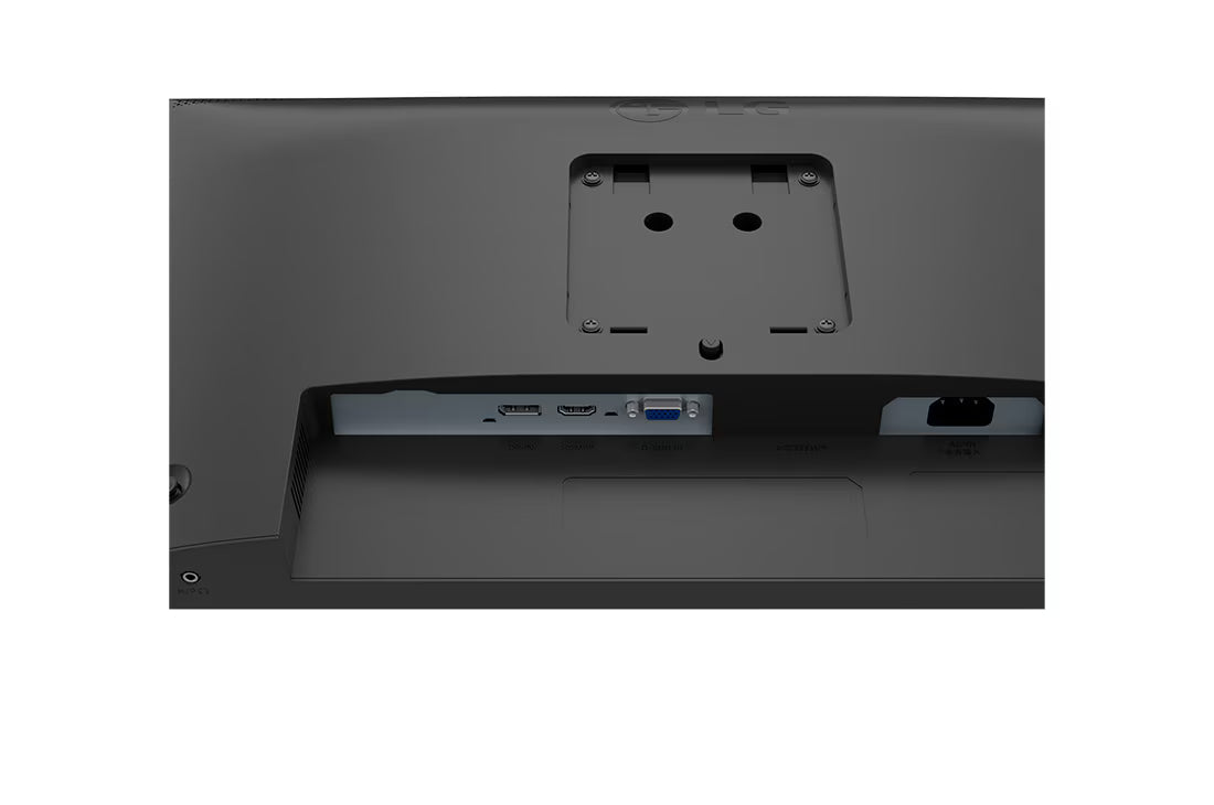LG 27BA550-B Monitor hátlapi csatlakozó felülete.