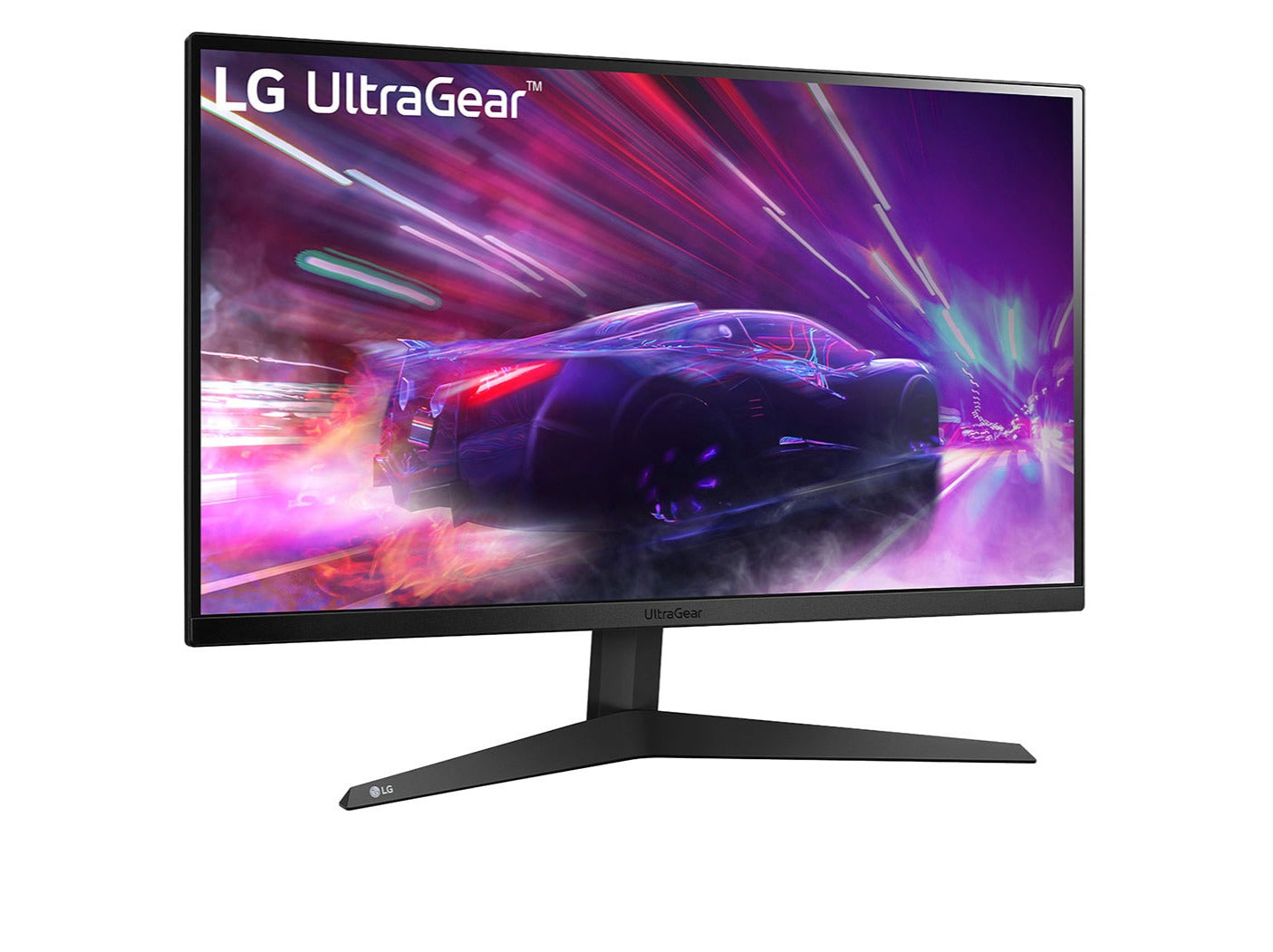 LG 27" UltraGear FHD 144Hz 1ms VA Paneles Gamer Monitor előlnézet enyhén jobbra fordítva, 27GQ50F-B