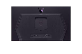 LG 27GS93QE-B Monitor hátlapi csatlakozói és portjai.