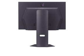 LG 27GX790A-B Monitor hátulnézetben talpon.