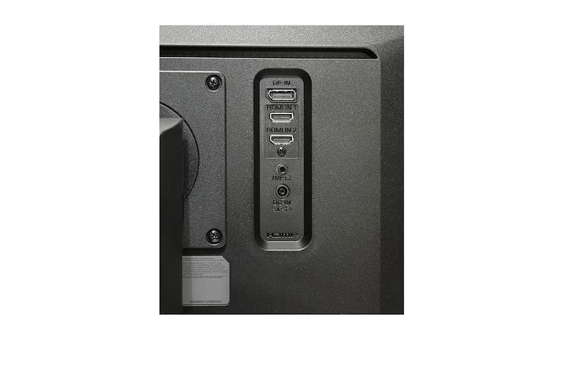 LG 29BN650-B Monitor hátlapi csatlakozó portjai.