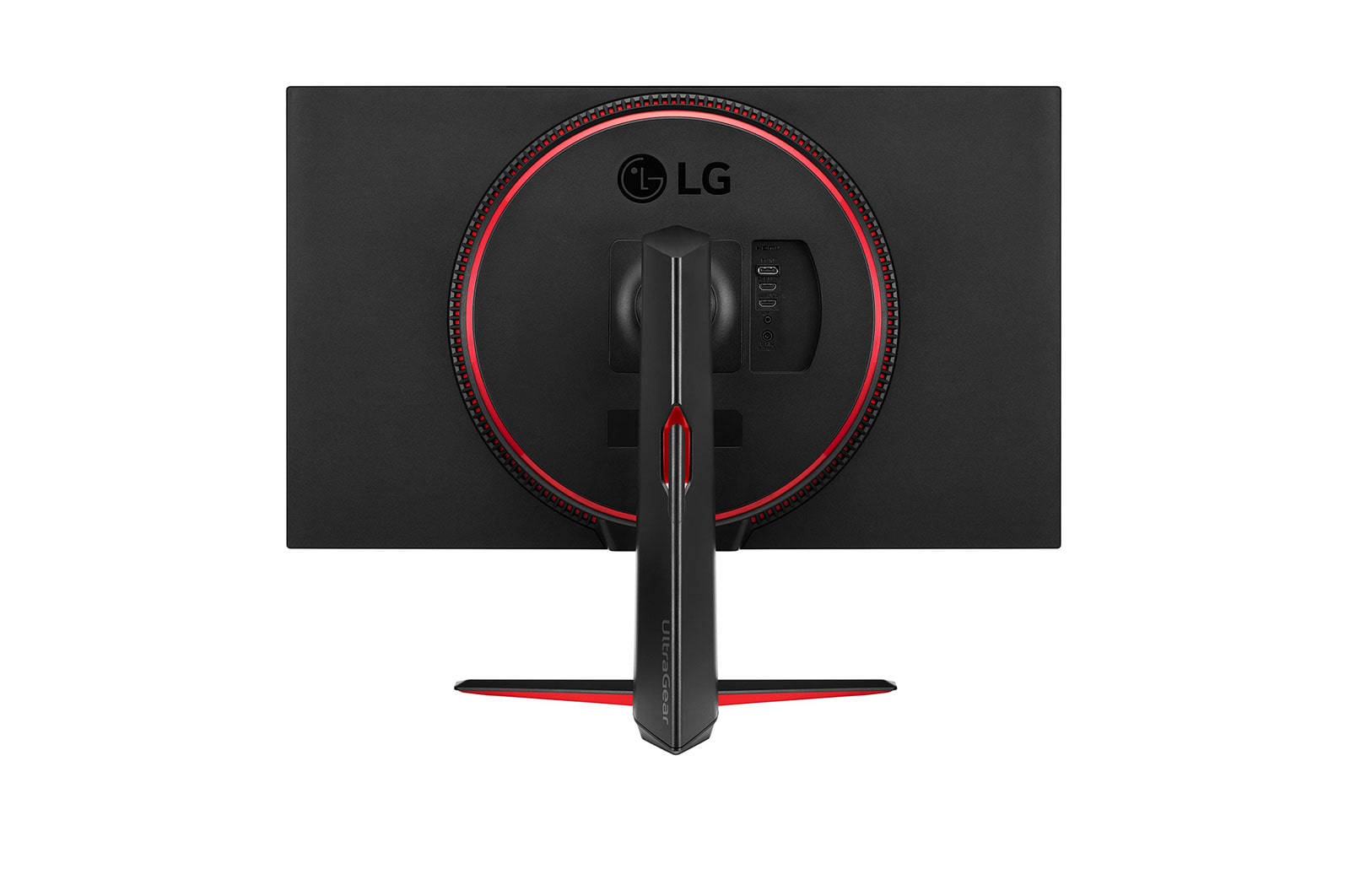 LG 32GN550-B hátulnézetben.