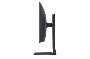 LG 32GS94UX-B Monitor oldalnézetben talpon.