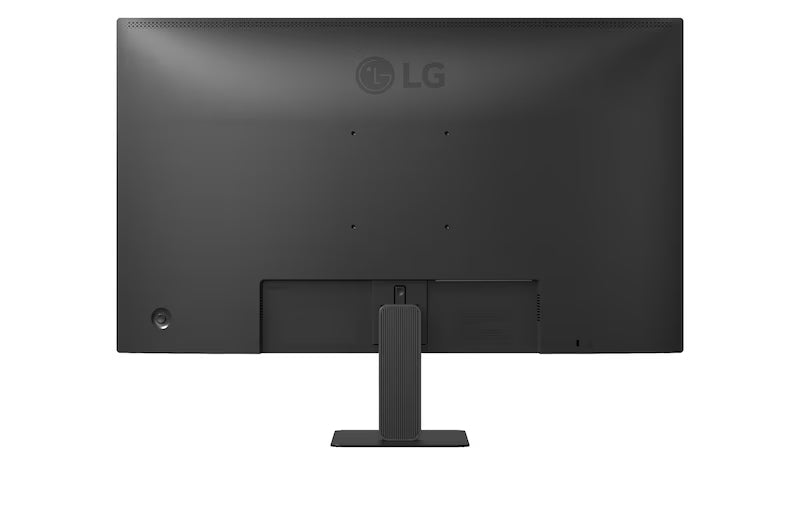 LG 32U631A-B Monitor hátulnézetben, talpon.