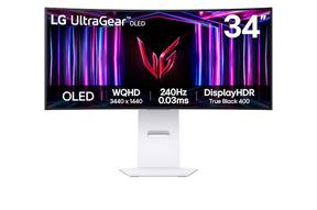 LG 34GS95QE-B | 34" Ívelt OLED 2K QHD 240Hz 0.03ms Gaming Monitor