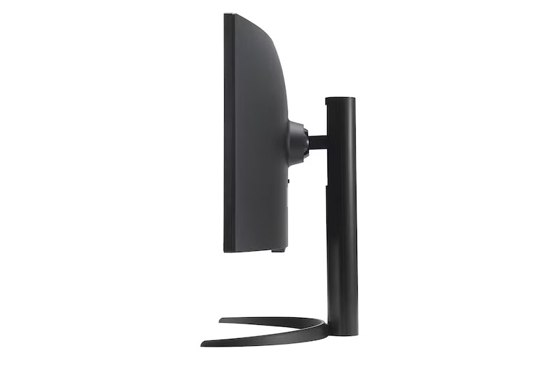 LG 34SR65QC-B Monitor oldalnézetben talpon.