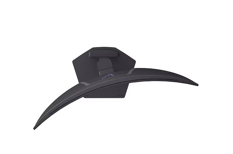 LG 39GX900A-B monitor felülnézetben talpon, swivel módban jobbra fordítva.