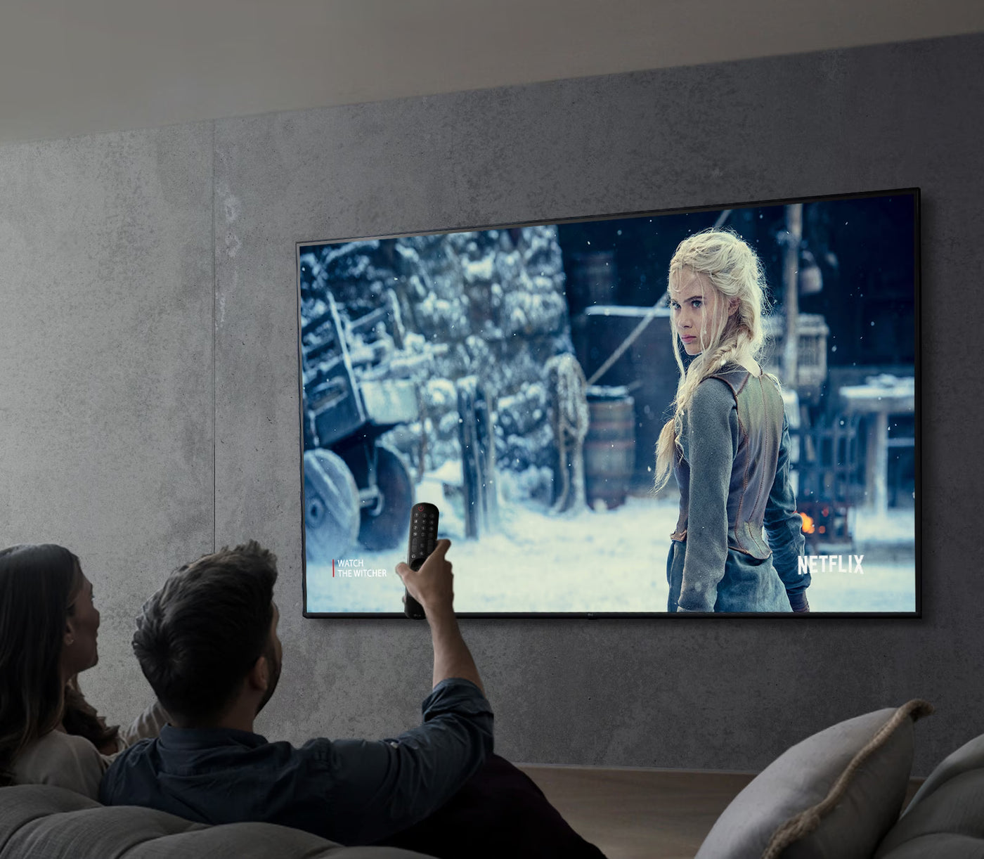LG 43UQ7500 TV a nappaliban nyújt moziélményt