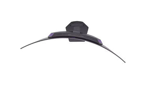 LG 45GX900A-B monitor felülnézetben talpon, swivel módban balra fordítva.