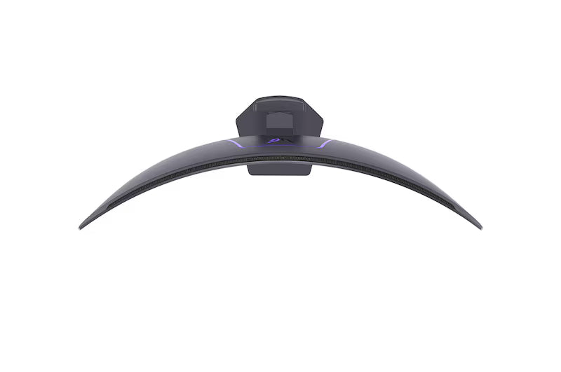 LG 45GX950A-B monitor felülnézetben talpon.