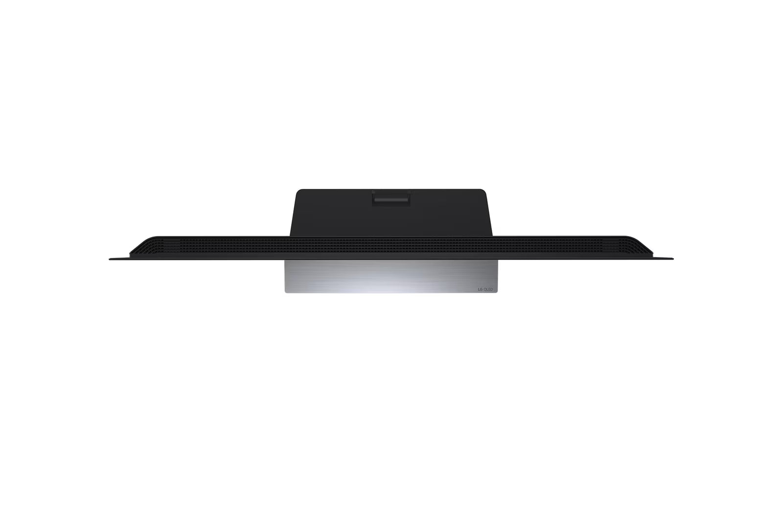 LG 48G5 OLED Televízió felülnézetben, talpon.