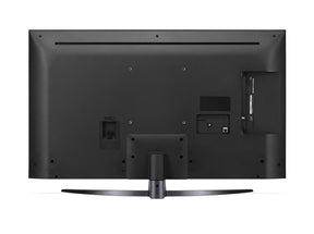 LG 55UP7800 4K Smart TV hátulnézetben, talpon.