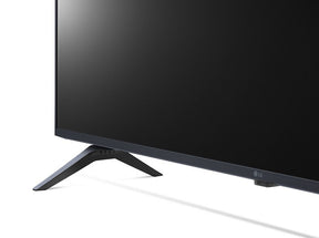 LG 55UP8000 4K Smart TV talpra közelítve. 