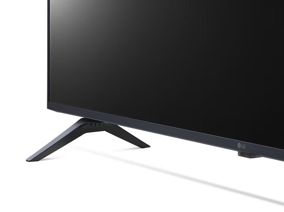 LG 55UQ9000 4K Smart TV talpra ráközelítve.