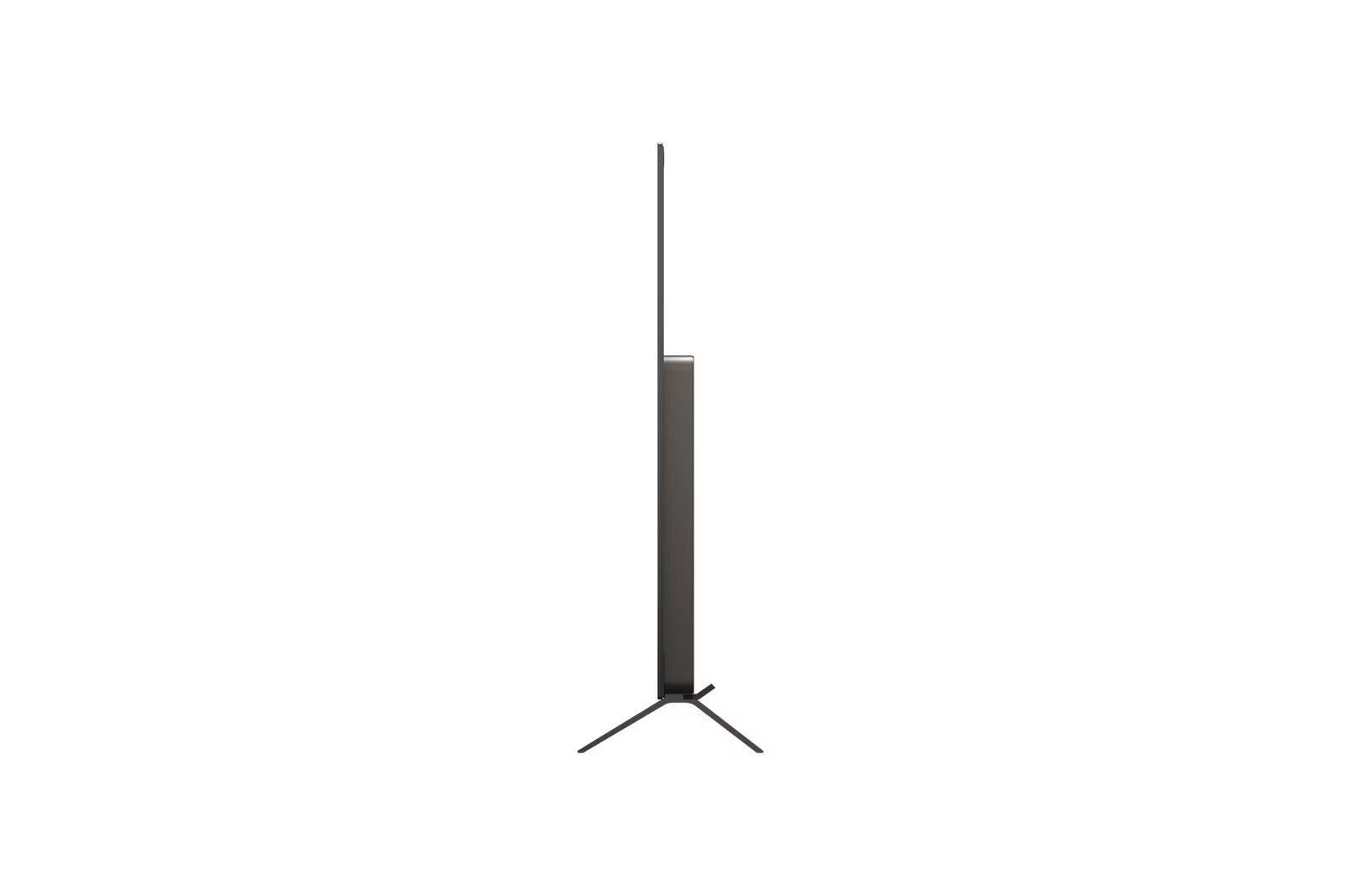 LG 65B5 OLED Televízió oldalnézetben, talpon.