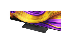 LG 65G5 OLED Televízió talpa közelről.