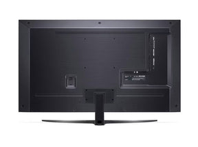 LG 65QNED813QA 4K MiniLED Gaming TV hátulnézetben, talpon.