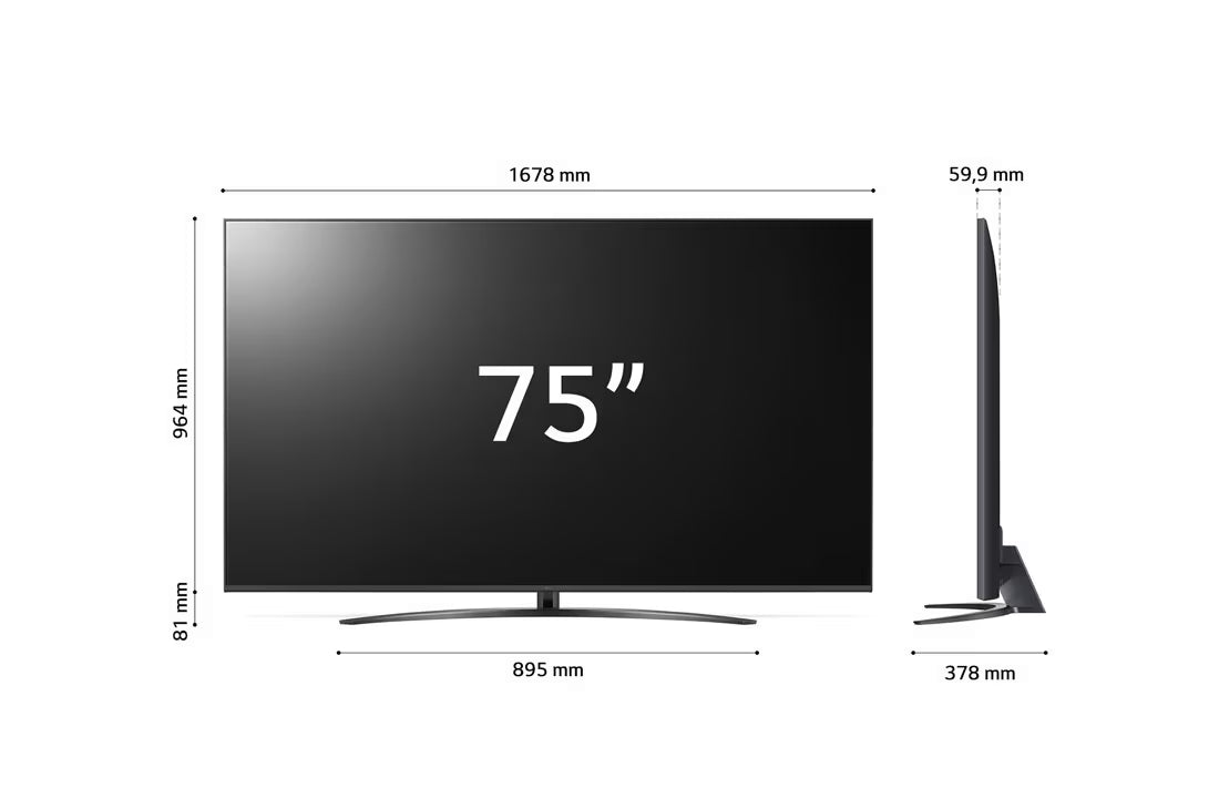 LG 75" NANO763QA | NanoCell 4K HDR ThinQ AI Smart TV