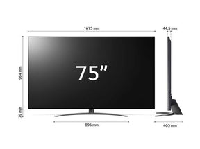 LG 75QNED813QA 4K MiniLED Gaming TV méretek.