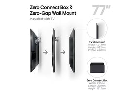LG 77M5 oled televízió méretei mm-ben.