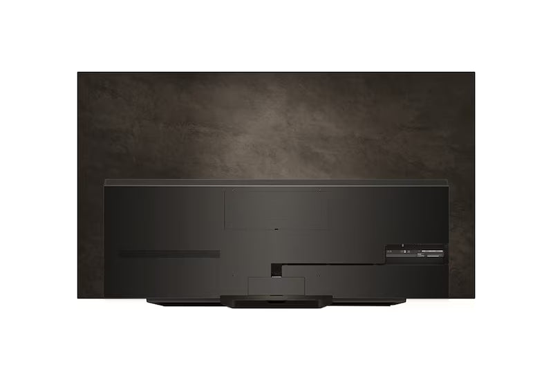 LG 83B4 OLED Televízió hátulnézetben, talpon.