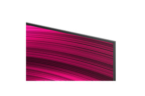 LG 83C5 OLED Televízió szupervékony kávája közelről.