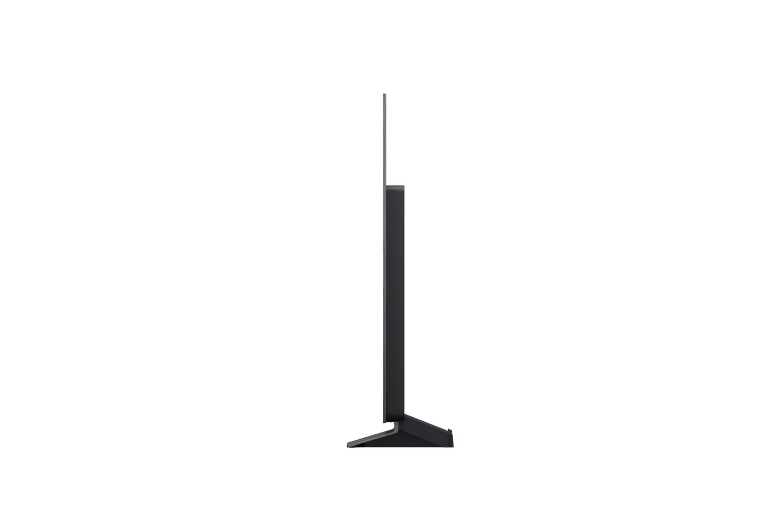 LG 83C5 OLED Televízió oldalnézetben, talpon.