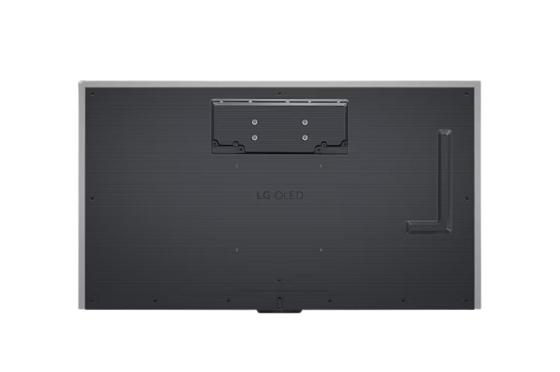 LG 83M4 OLED televízió hátulnézetben.