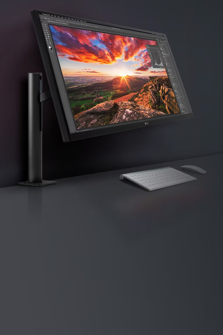 Állítható LG Ergo monitor naplementés képpel