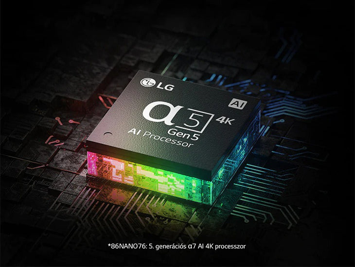 LG nanocell TV 5. generációs, Alpha 5-ös processzora