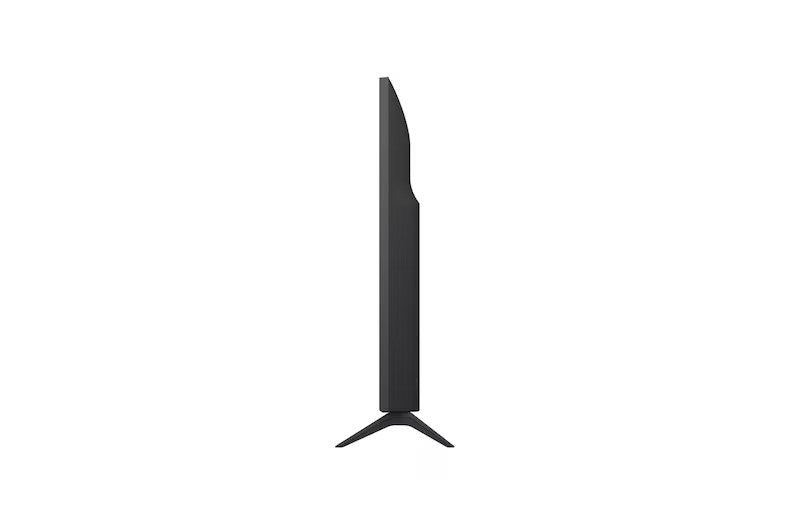 LG UA7400 szériás Smart televízió oldalnézetben talpon.