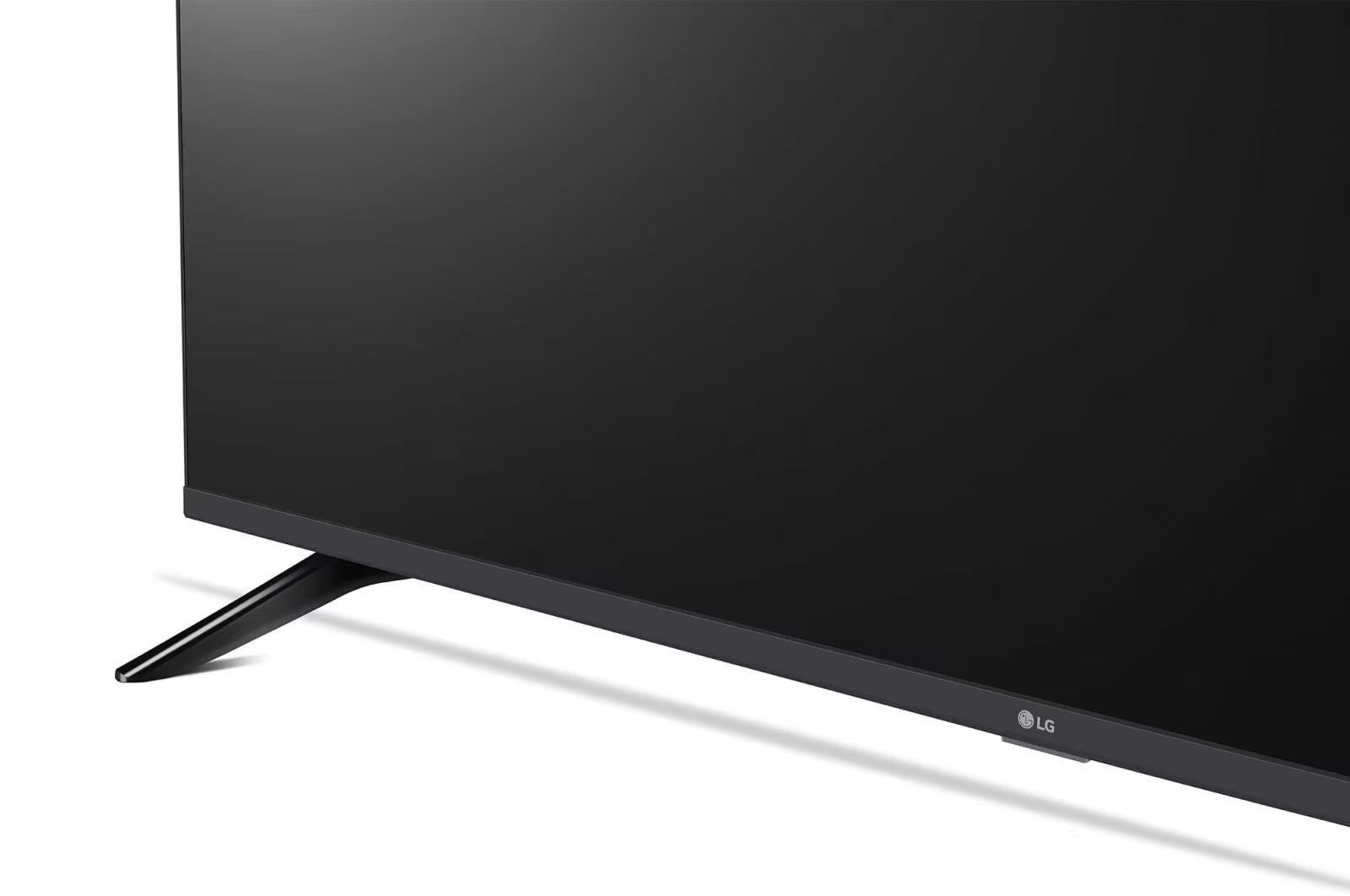 LG 43UT7300 Smart televízió talpa közelről.