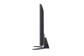 LG 50UT8100 Smart televízió oldalnézetben talpon.