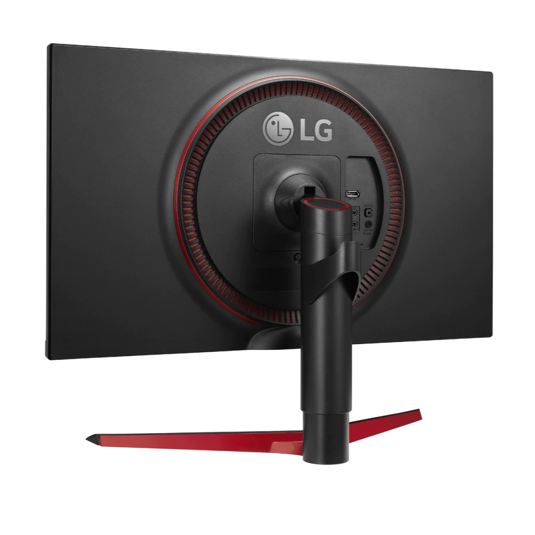 LG 27" UltraGear FHD 144Hz 1ms IPS Gamer Monitor hátlapi nézet enyhén elfordítva, 27GL63T-B