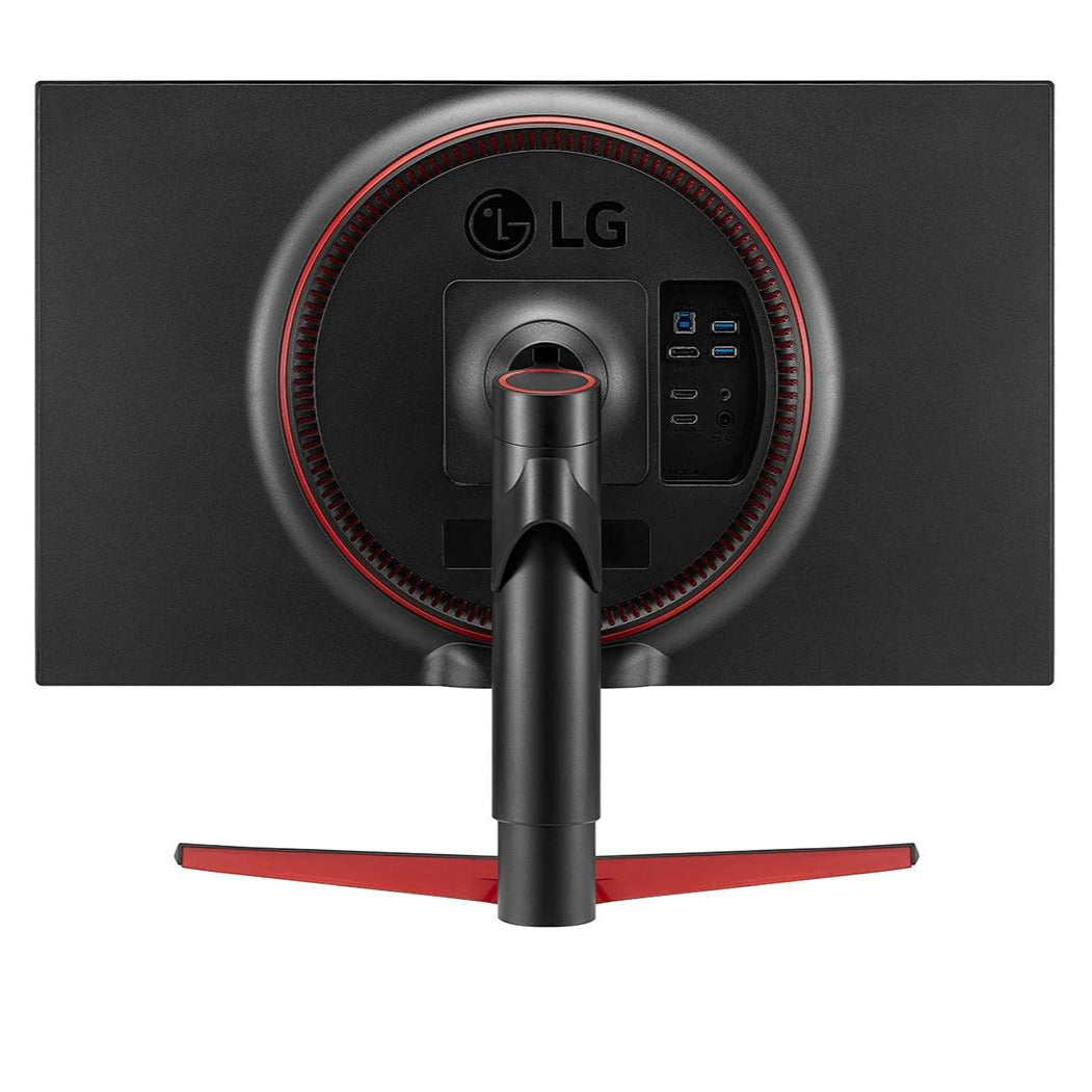 LG 27" UltraGear FHD 240Hz 1ms IPS Gamer Monitor hátulnézet csatlakozókkal, 27GN750-B