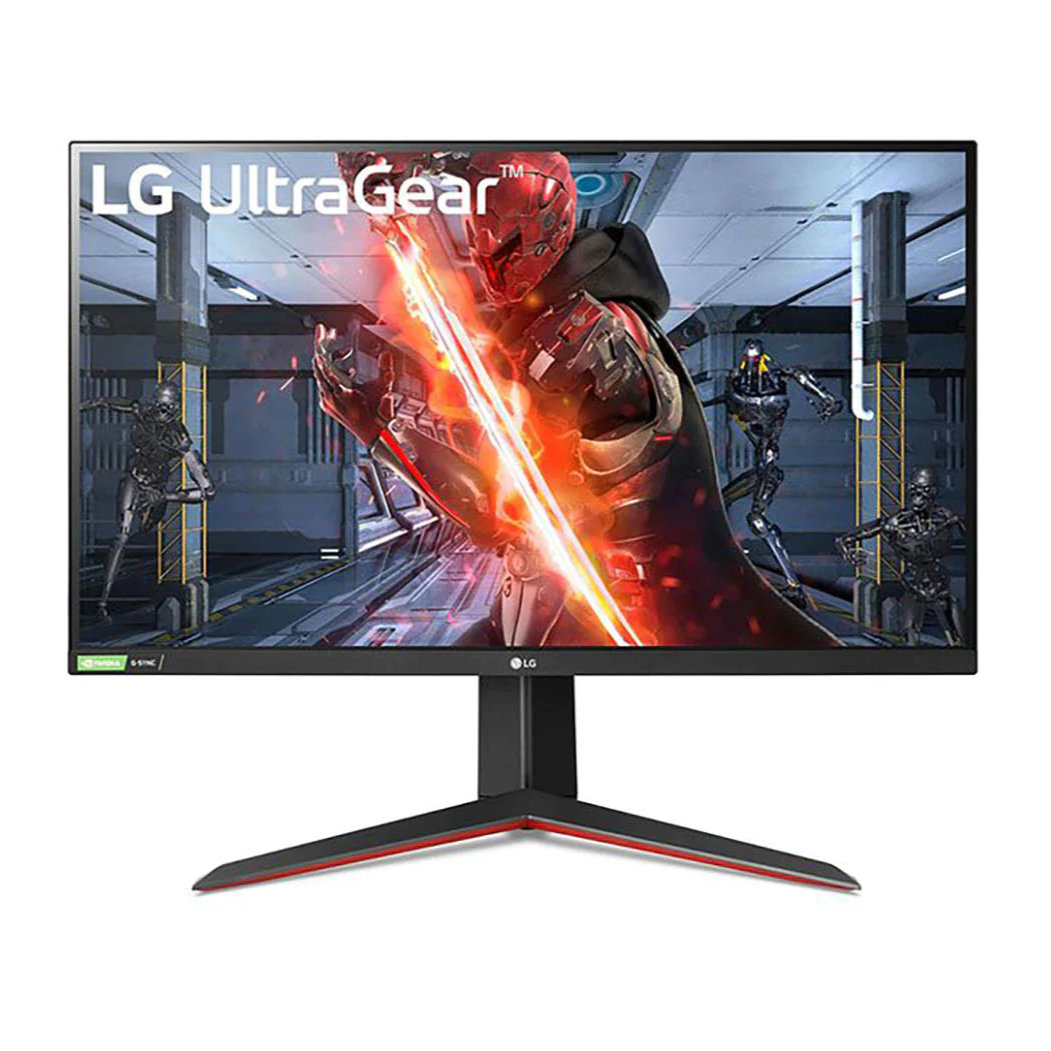 LG 27" UltraGear 2K QHD 144Hz 1ms Nano IPS Gamer Monitor előlnézet, 27GN850-B