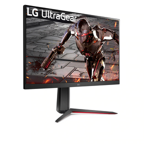 LG 32" UltraGear 2K QHD 165Hz 1ms VA Paneles Gamer Monitor előlnézet jobbra fordítva, 32GN650-B