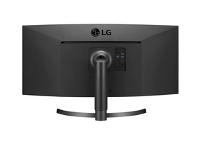 LG 34" Ívelt UltraWide 2K WQHD FreeSync HDR IPS Monitor hátulnézet csatlakozókkal, 34WN80C-B